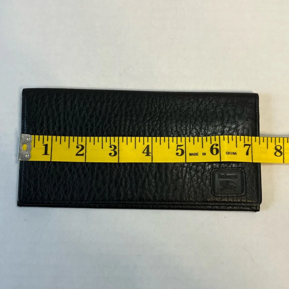BURBERRYS VINTAGE‎ SLIM LONG BLACK WALLET